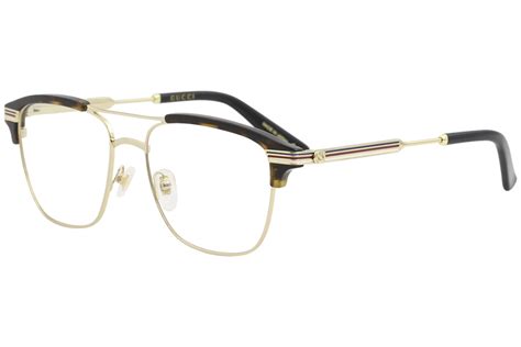 all gold gucci glasses|gucci gold rimmed glasses.